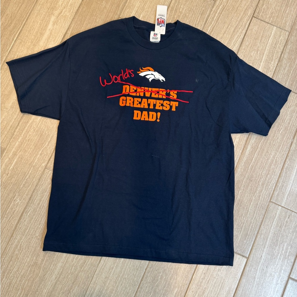 Denver Broncos Navy T-Shirt, 2XL
